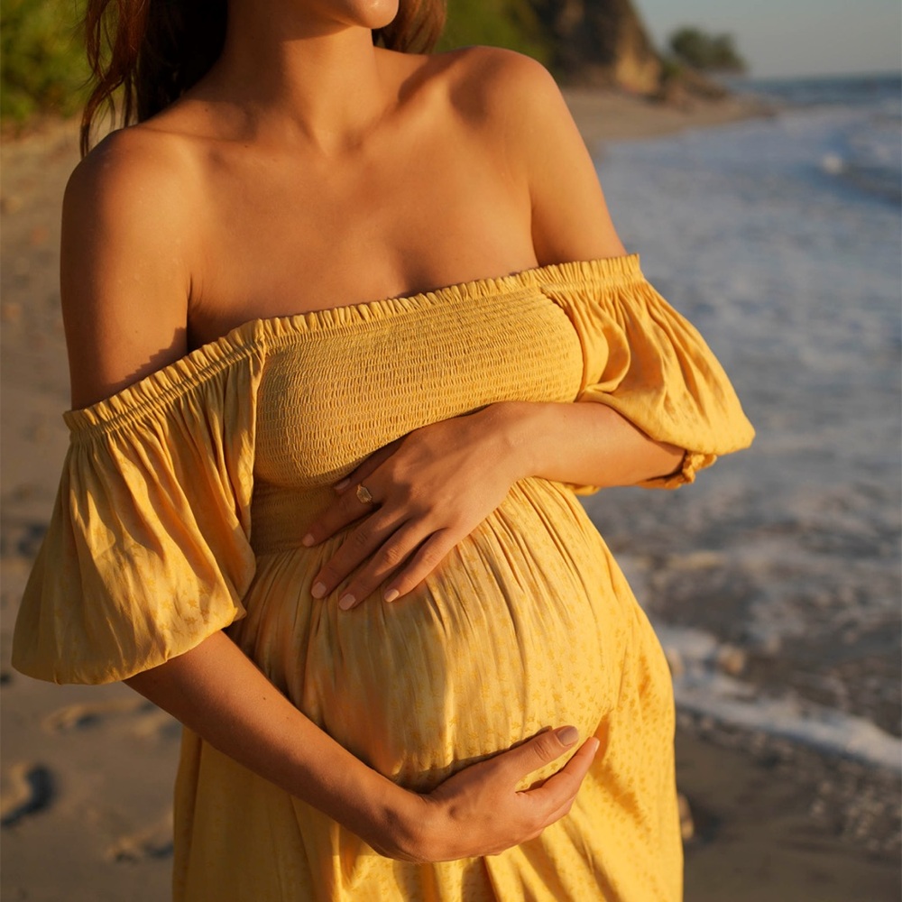 Hatch Yellow Off-Shoulder Midi Dress #114